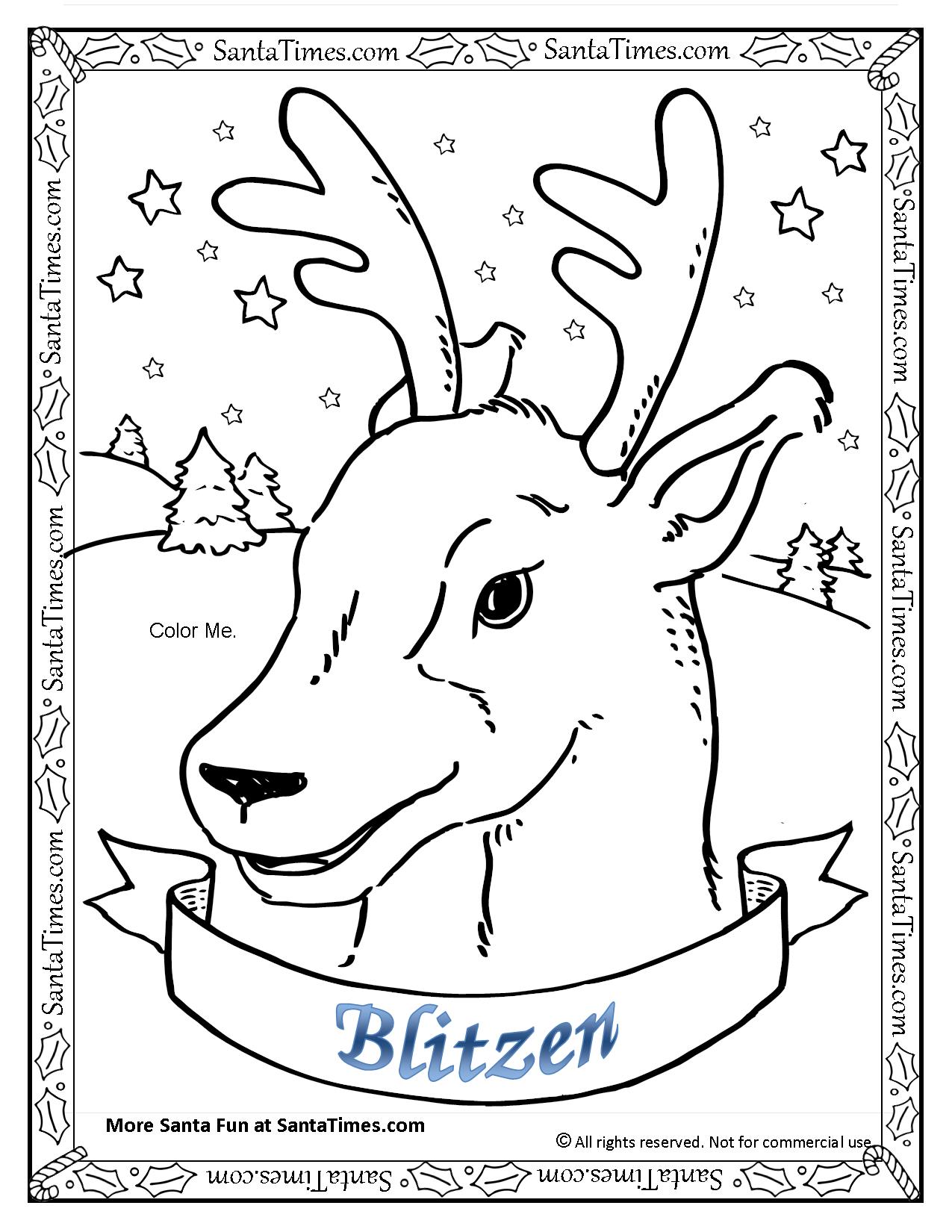 Blitzen the reindeer