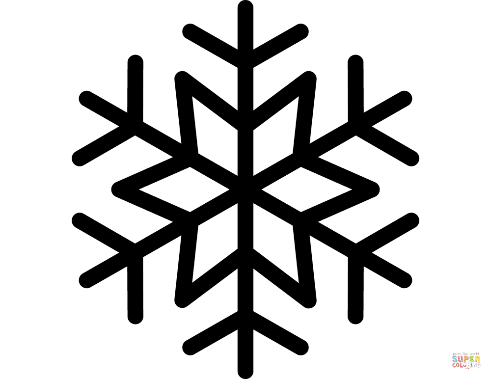 Christmas snowflake coloring page free printable coloring pages