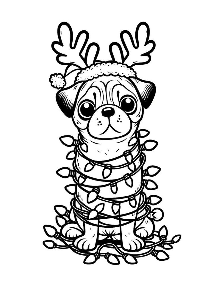 Free christmas dog coloring pages for kids kids christmas coloring pages christmas coloring pages christmas coloring sheets