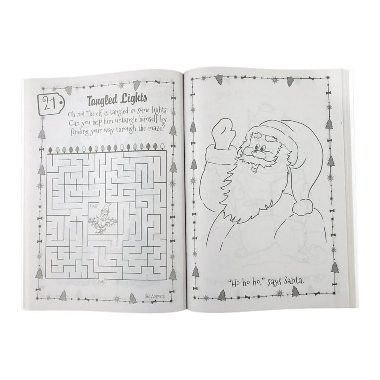 Santa claus frosty fun rudolph reindeer christmas fun coloring and activity christmas gift craft books