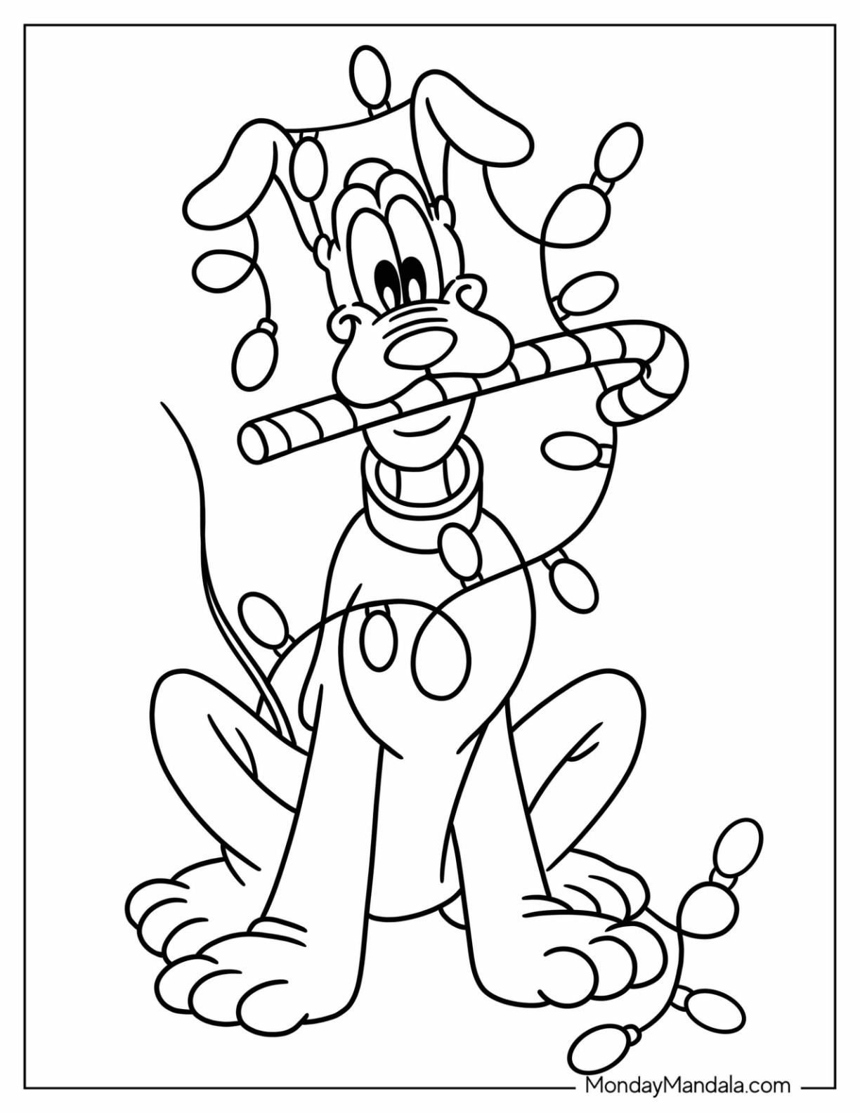 Disney christmas coloring pages free pdf printables
