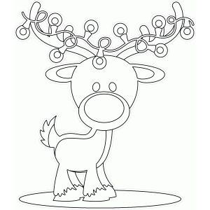 Color me reindeer with lights christmas coloring sheets printable christmas coloring pages christmas coloring pages