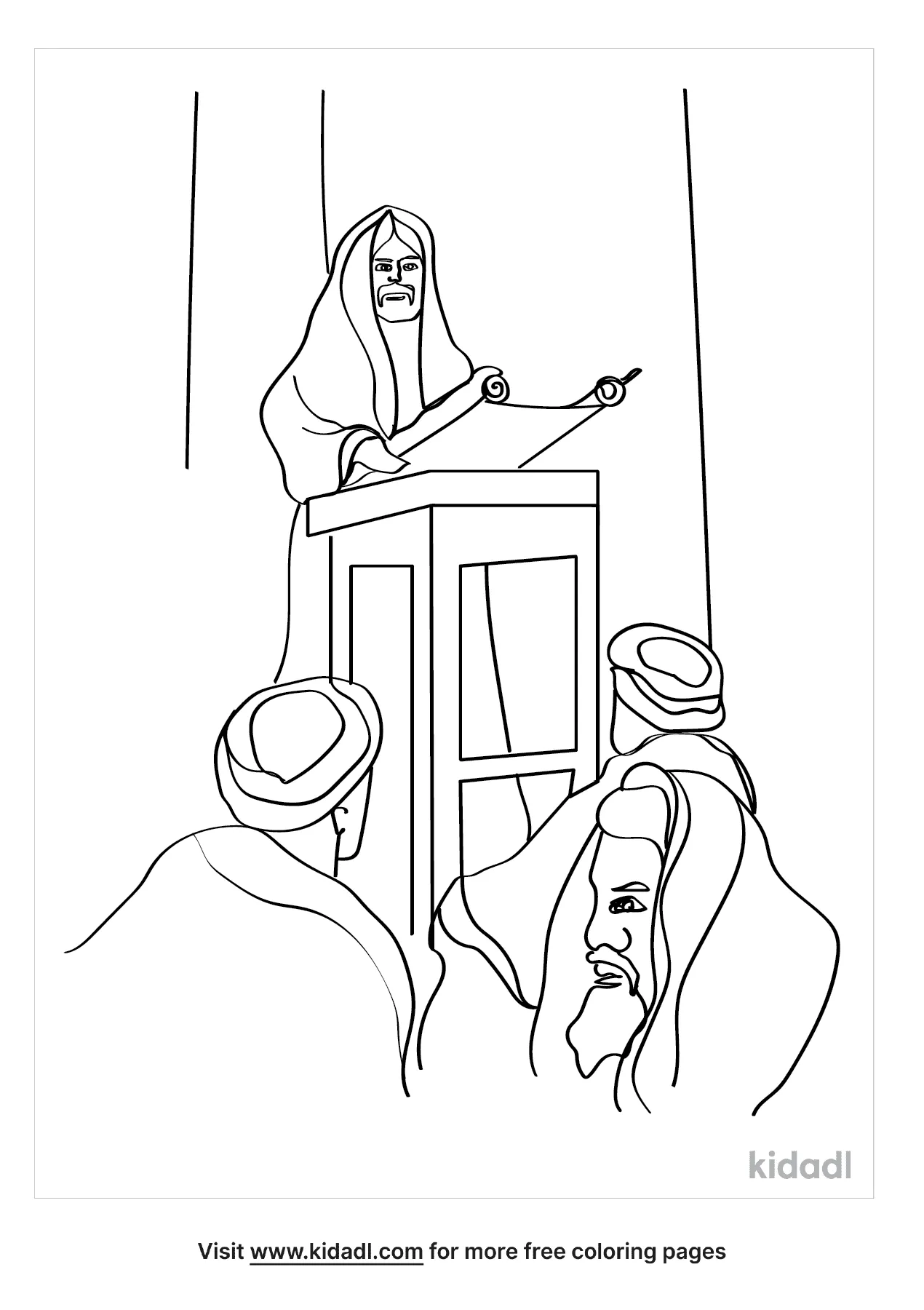 Free jesus is rejected at nazareth coloring page coloring page printables