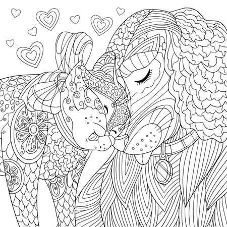 Friends adult coloring pages stock illustrations cliparts and royalty free friends adult coloring pages vectors
