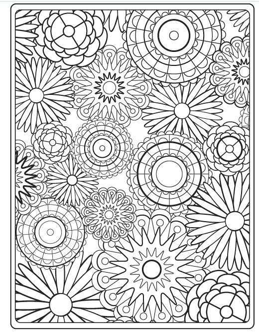 Relaxing coloring pages for mindful creativity