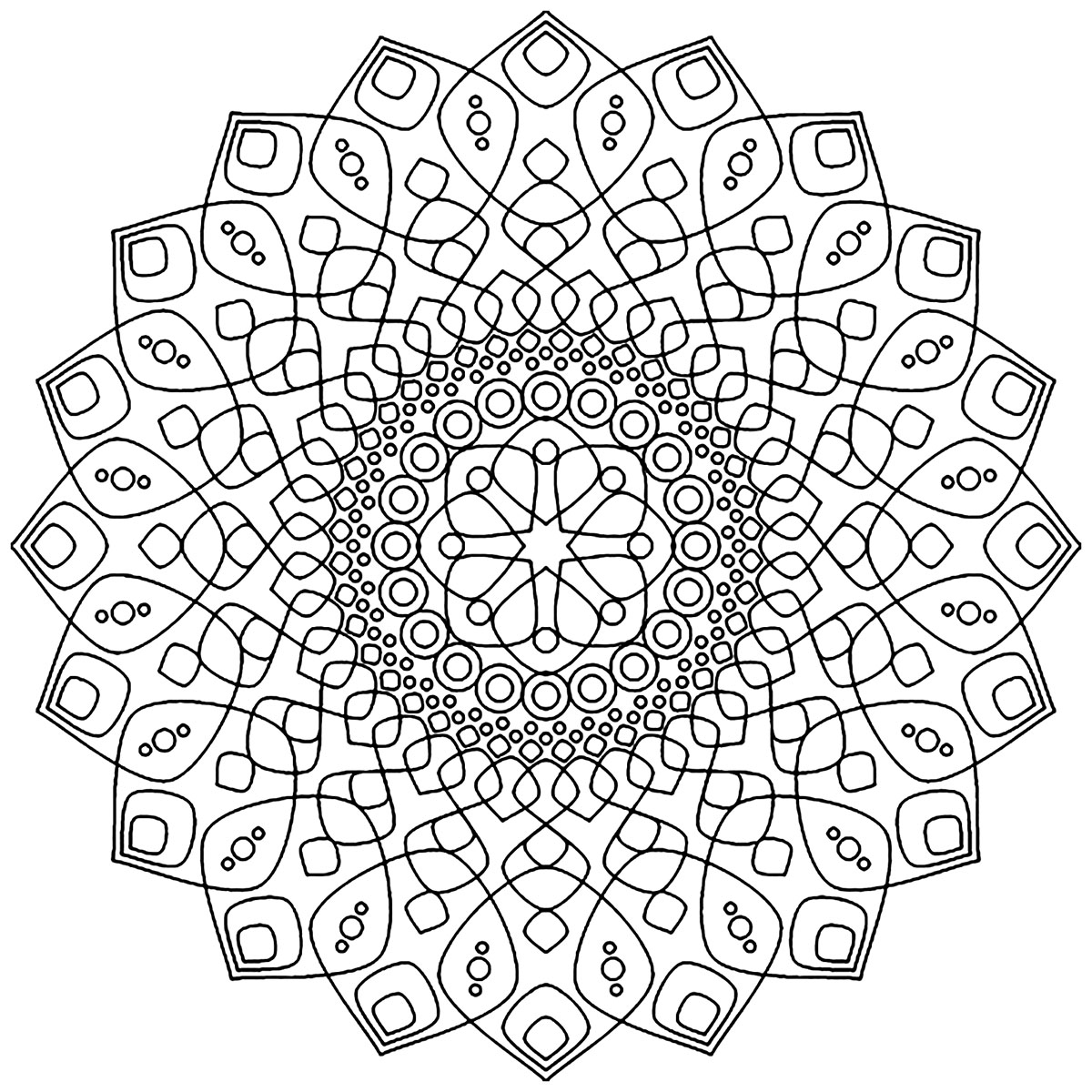 Calming mandala