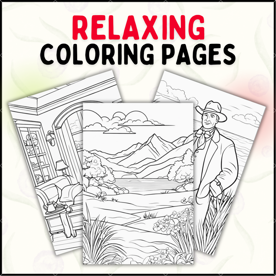 Relaxing coloring pages a stress