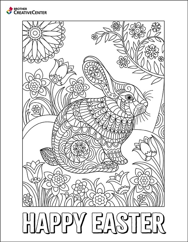 Joyeuses pãques ã colorier imprimable gratuitement creative center