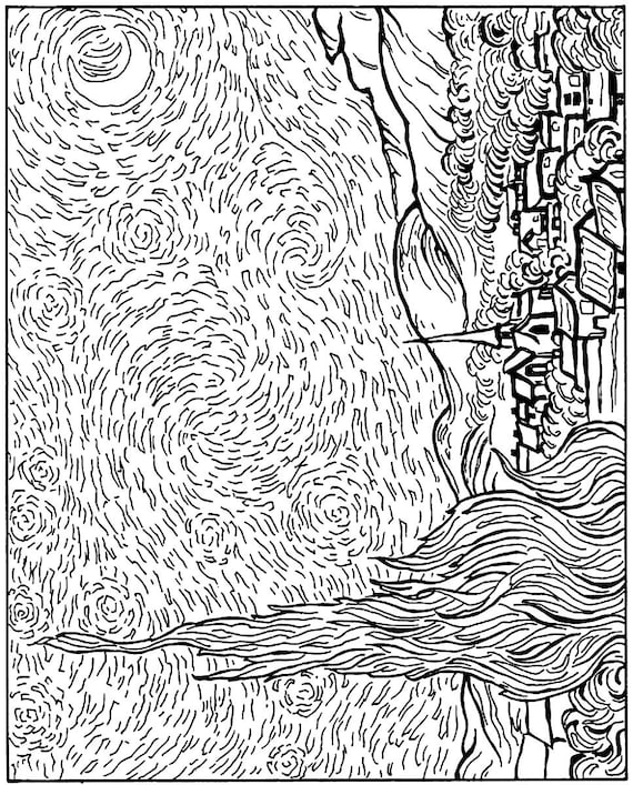 The painters studio van gogh coloring pictures to color or paint child adult leisure