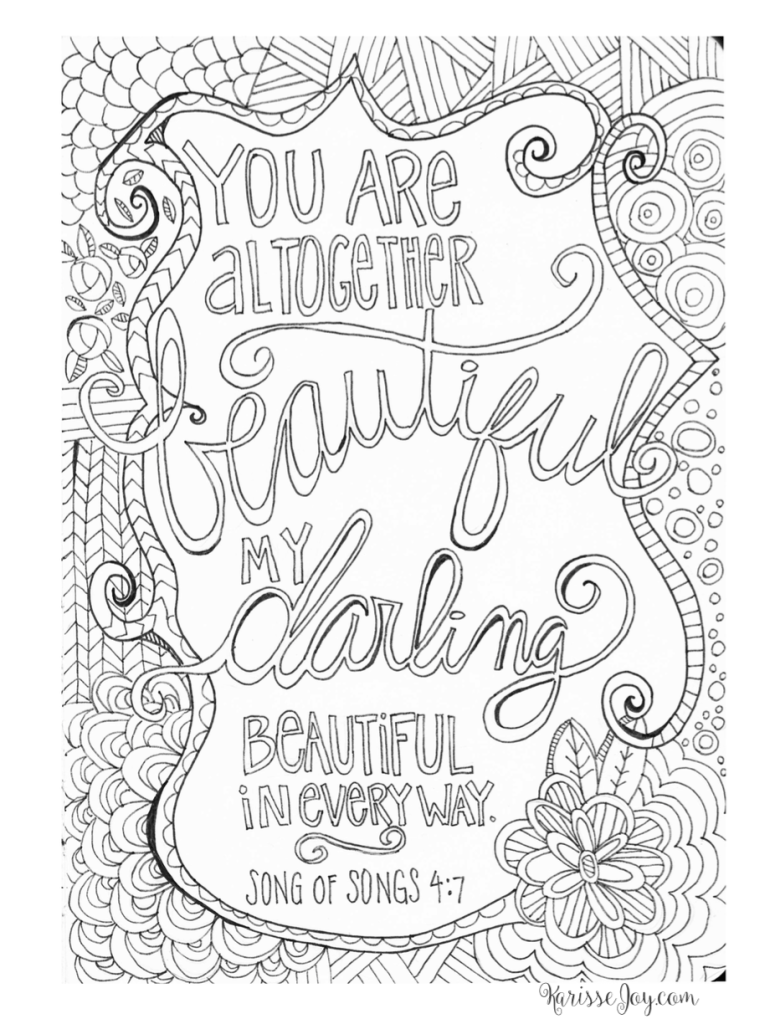 Free christian coloring pag for adults