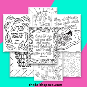 Free christian coloring pages printables for adults and children