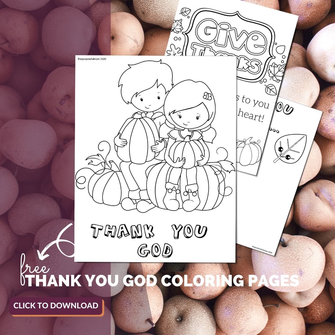 Free printable thank you god coloring pages for kids