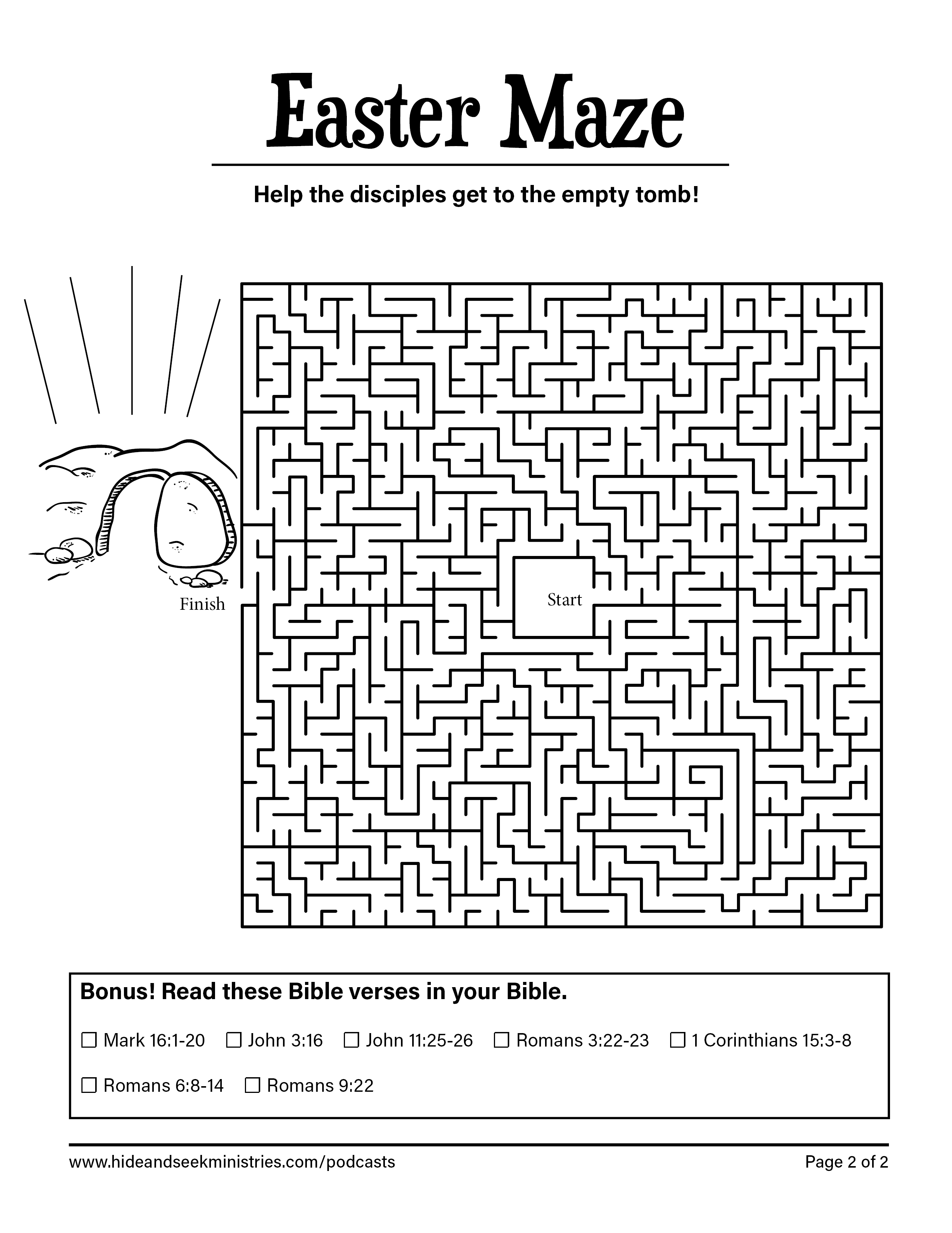 Easter maze worksheet free free bible printables bible printables bible lessons for kids
