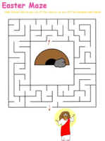 Religious easter maze