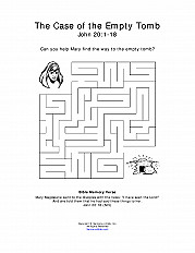 Easter maze sunday school resources