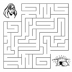 Easter maze sunday school resources