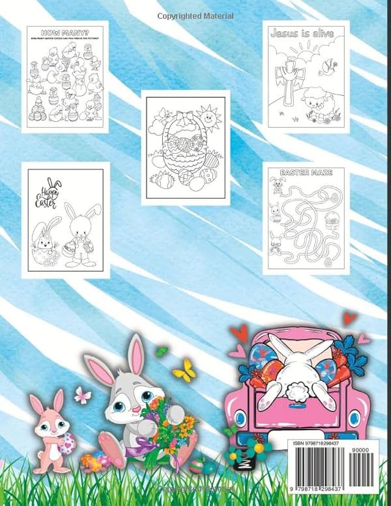 Easter loring book for kids ages