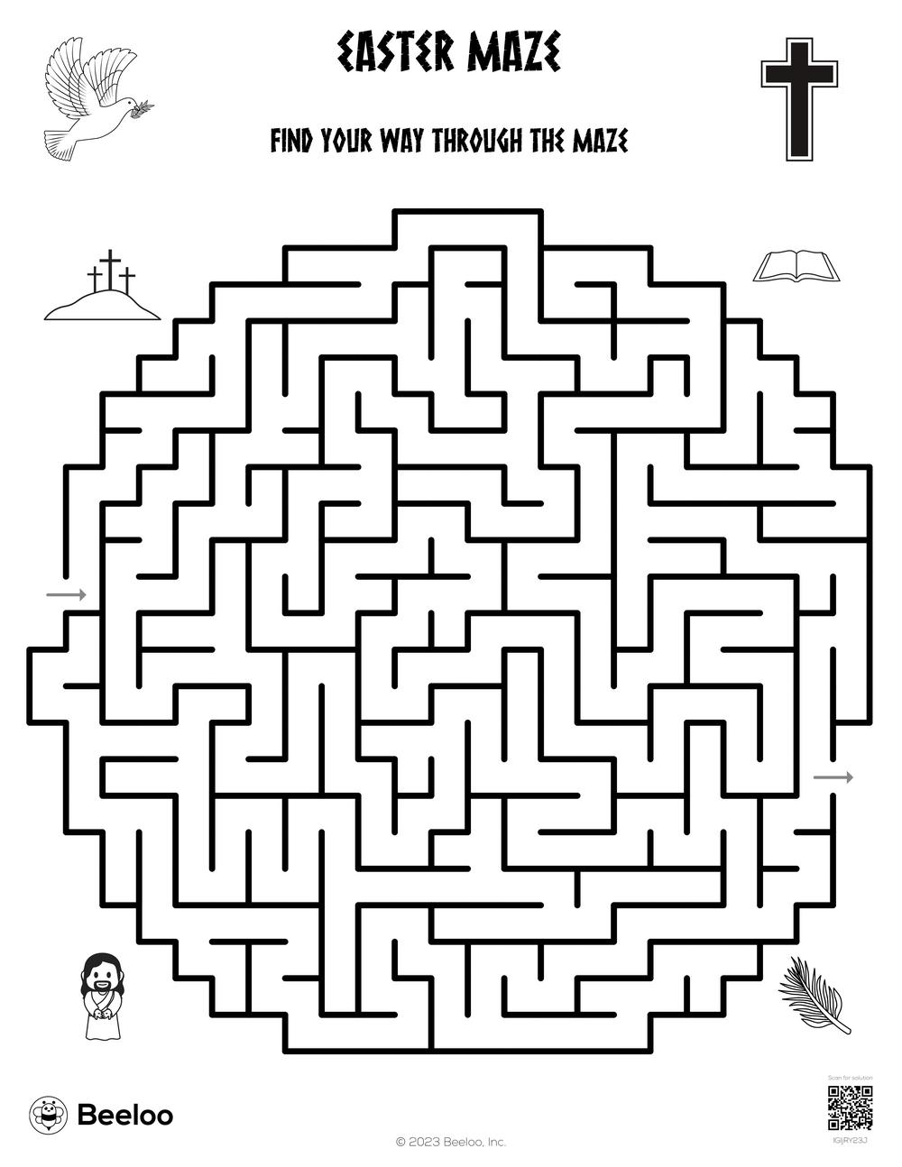 Easter maze â printable crafts and activities for kids