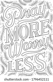 Adult lettering coloring pages bible verse stock vector royalty free