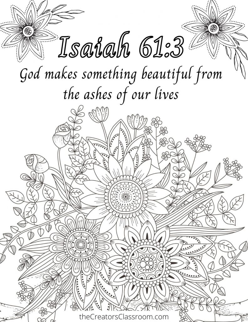 Free faith coloring pages for adults to give you joy â the creators classroom