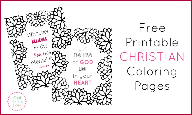 Free printable christian coloring pages