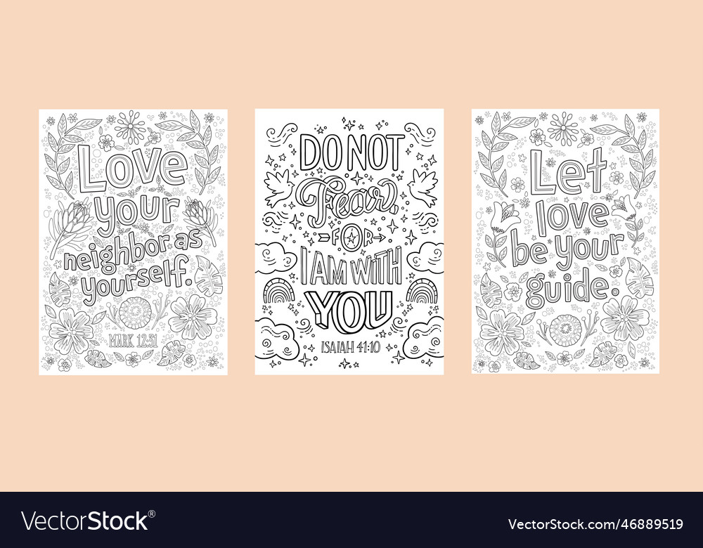 Christian religious coloring pages printable vector image