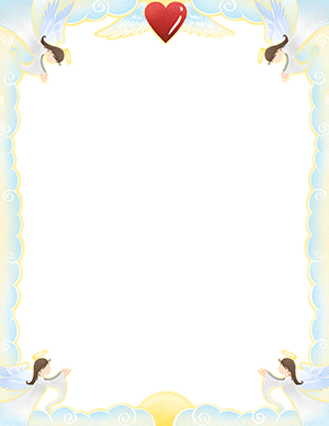 Free printable religious page borders