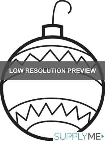 Printable christmas ornaments coloring page for kids â