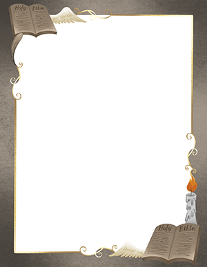 Free printable religious page borders