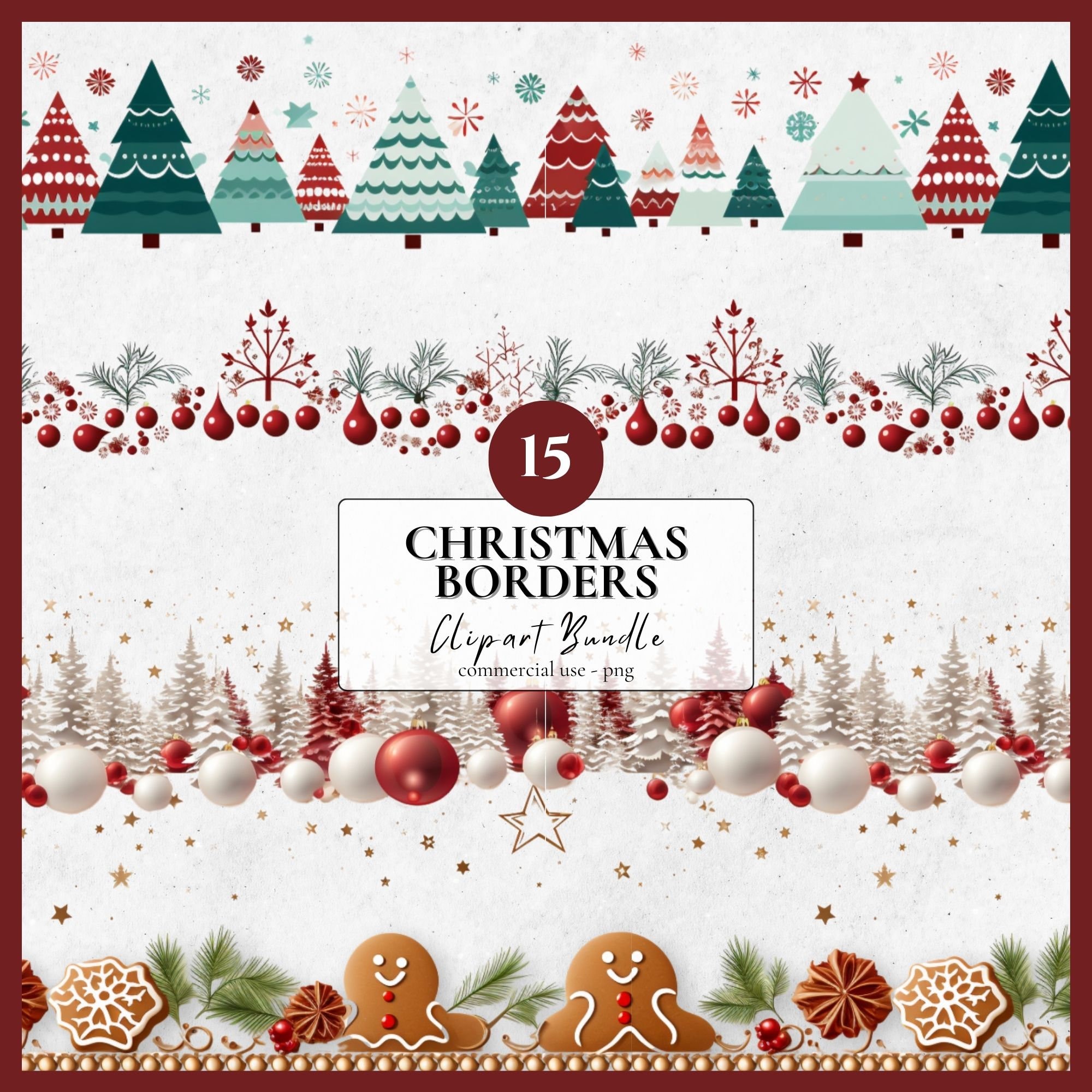 Religious christmas page border