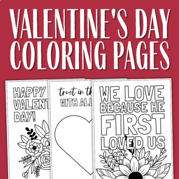 Christian valentines day printable bible coloring pages tpt