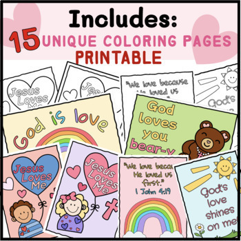 Christian preschool valentine coloring pages