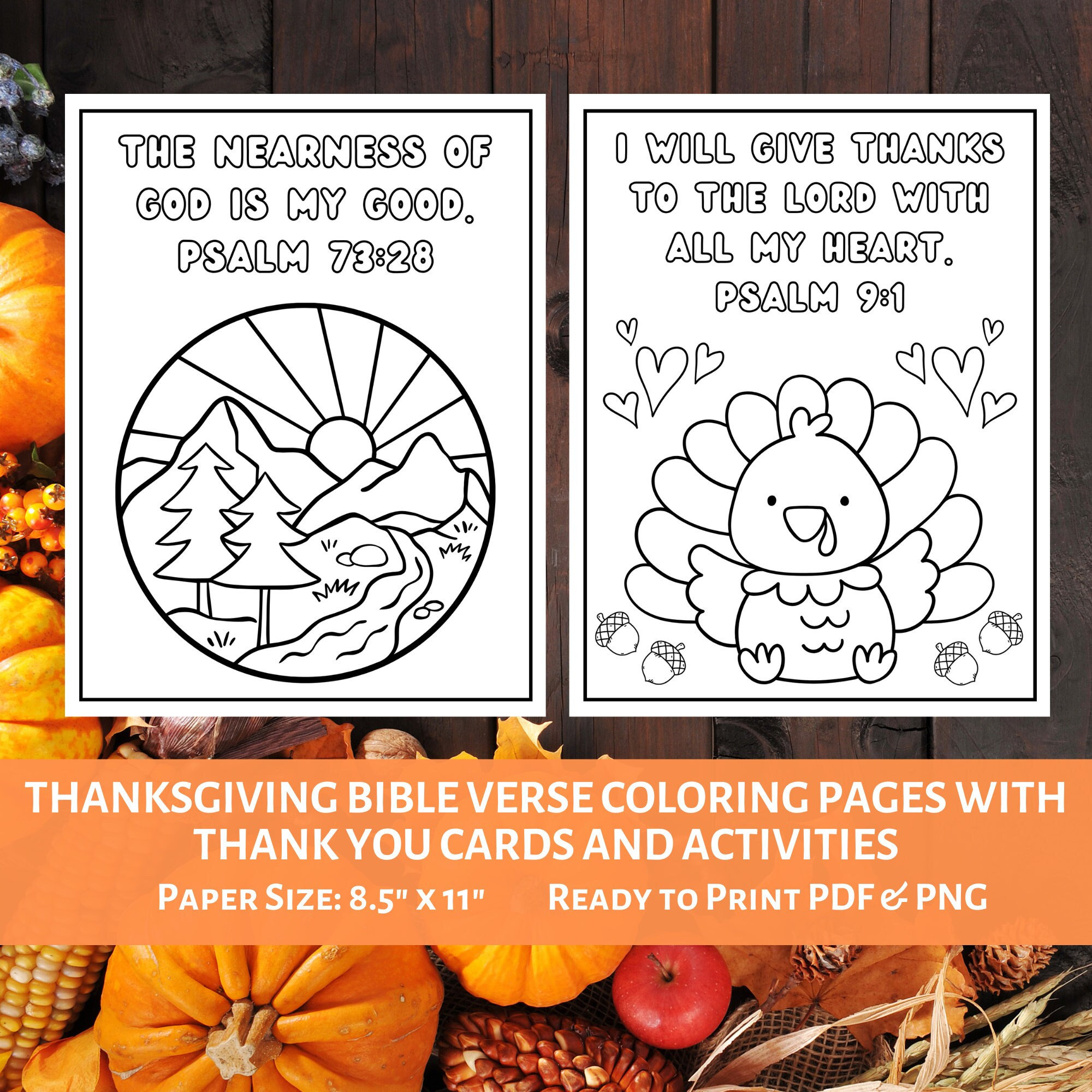 Religious thanksgiving coloring pages