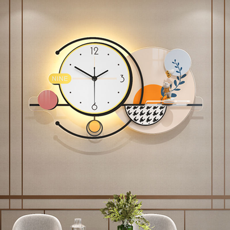 Luminous wall clock modern design silent minimalist large wall clocks battery operated reloj de pared para sala decorating items