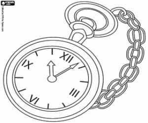 Watch and clock coloring pages printable games clock coloring pages digital image