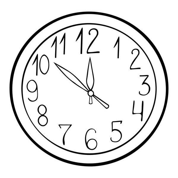 Clock coloring book mãs de ilustraciones y dibujos de stock con licencia libres de regalãas