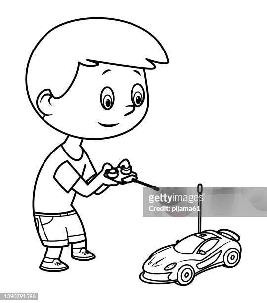 Cute car loring page stock photos high