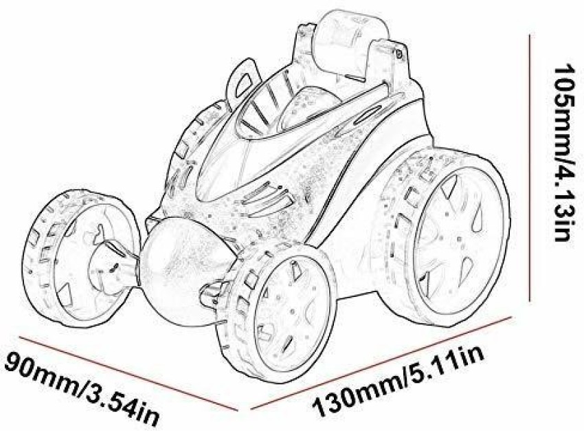 Glenston remote control car rc stunt car vehicle rotating rolling race car