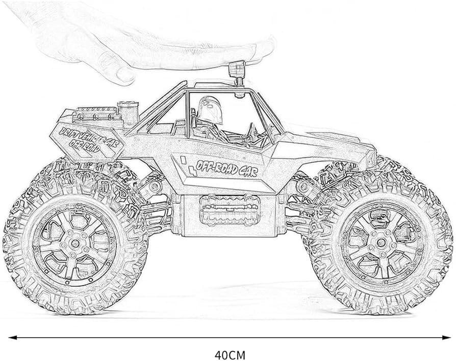 Rc car large electric remote controlled car offroad monster truck ghz wd spray rc cross