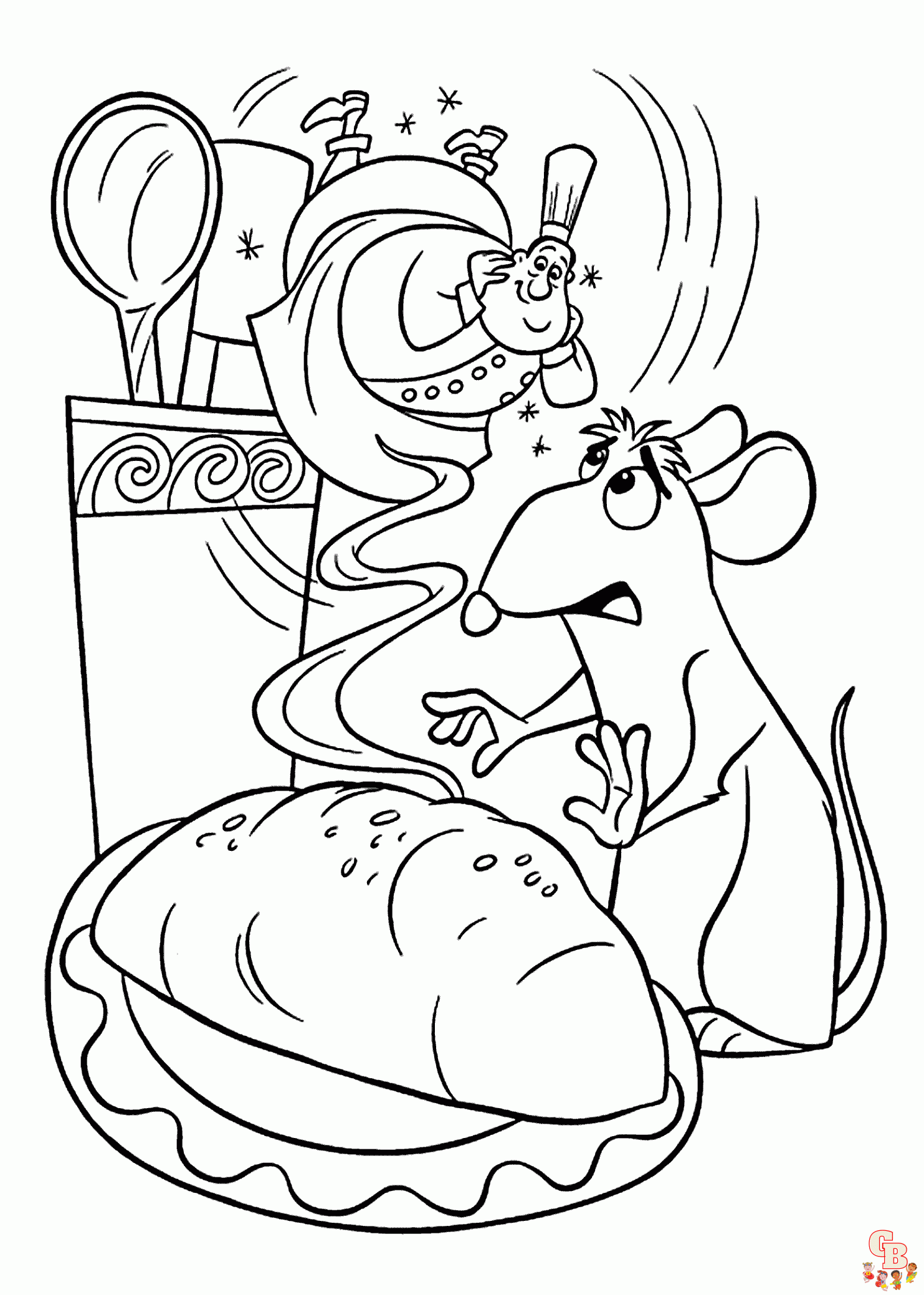 Ratatouille coloring pages for kids