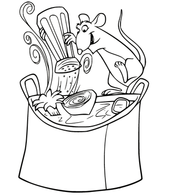 Ratatouille coloring pages