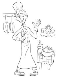 Colouring pages in ratatouille nada
