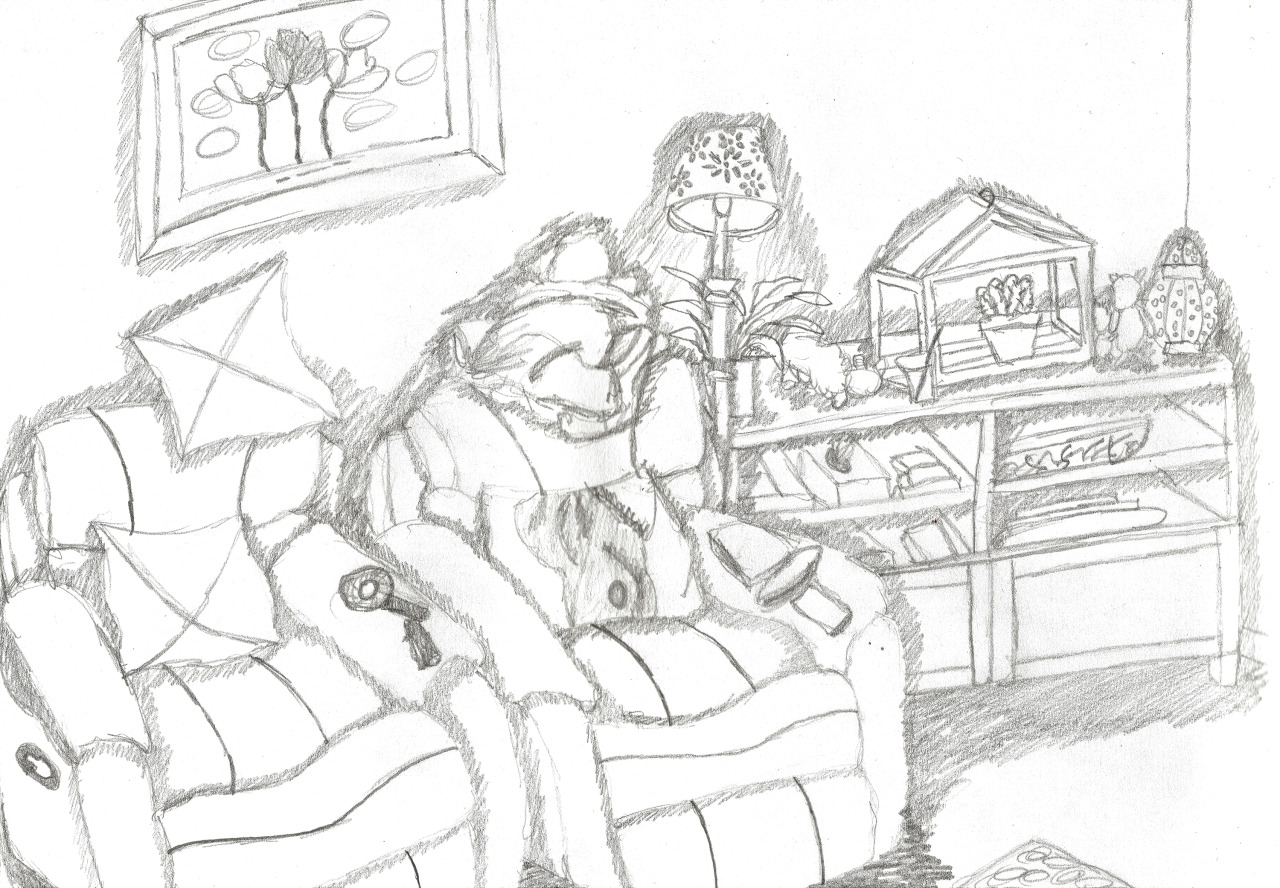 Painting practice of painting â quick sketches around the house