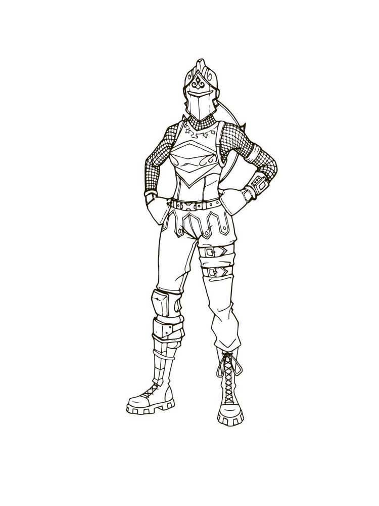 Fortnite coloring page renegade raider
