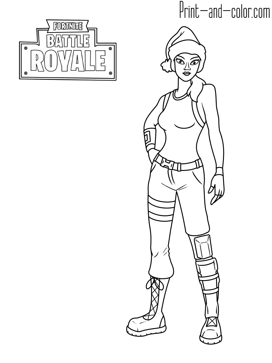 Fortnite coloring pages print and color