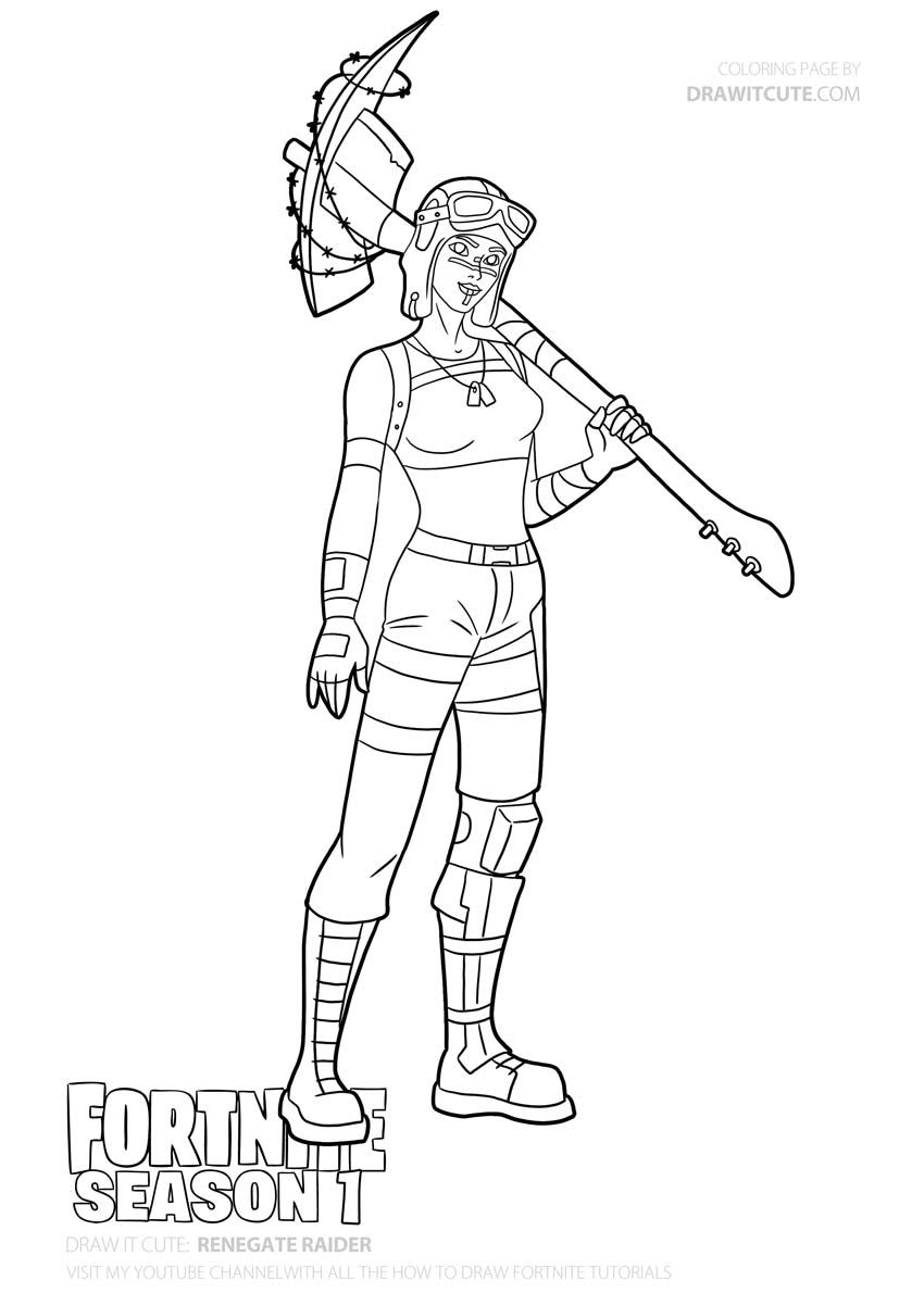 How to draw renegade raider step