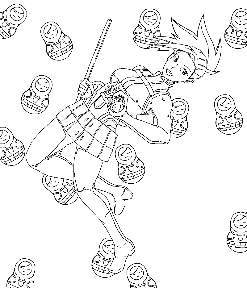 Momo yaoyorozu coloring pages printable for free download