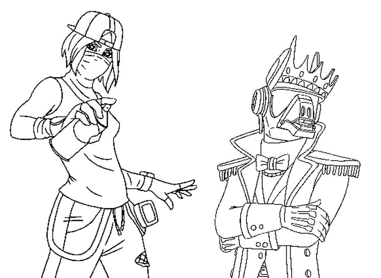 Coloring page fortnite season tilted teknique and yondr