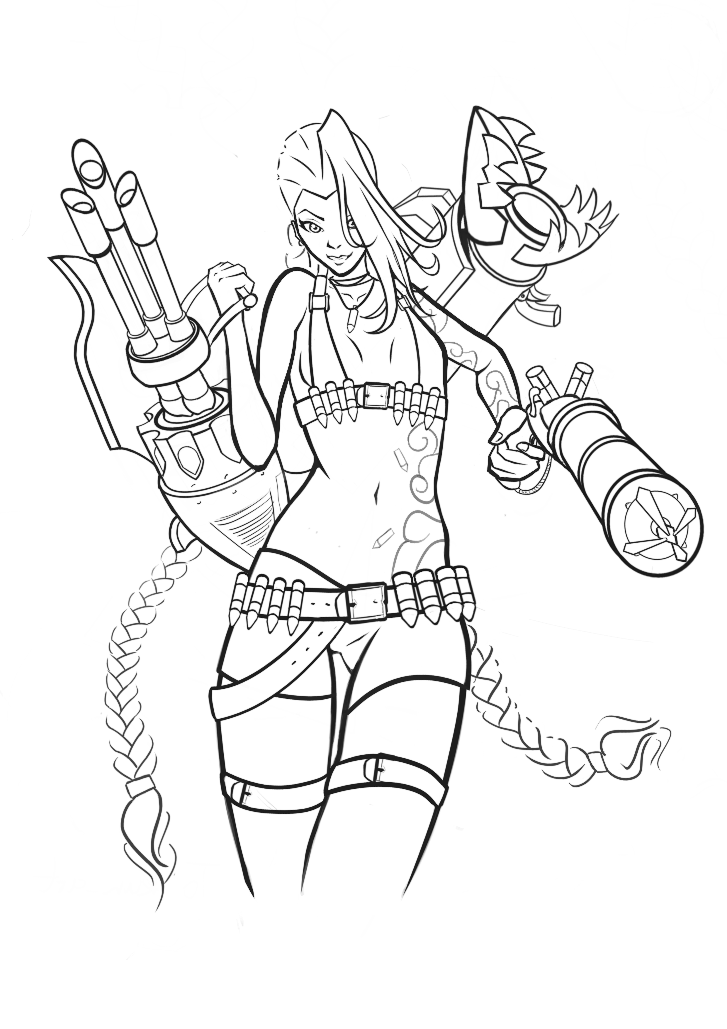 Jinx drawing i made tokunart rlegendsofruneterra