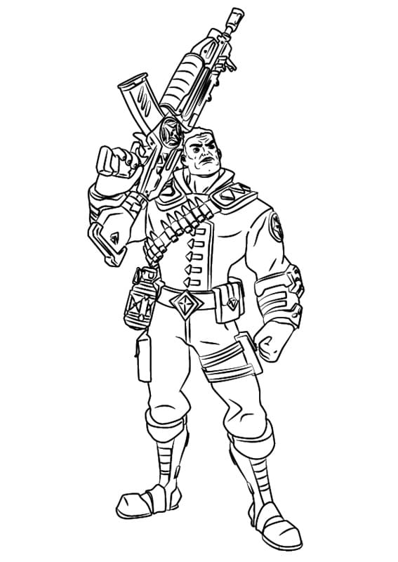 Paladins viktor coloring page